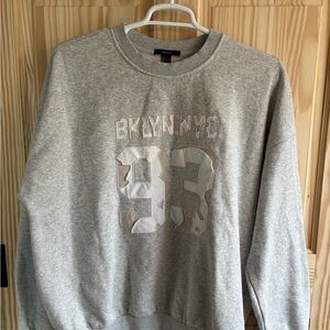 Forever 21 Gray BKLYN NYC Sweater